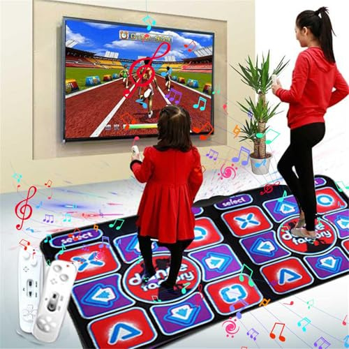 Dance and Mat for Adult Kids Sale: Electronic Music Dance Mat for Girls, TV and Computer Users, 165cm x 90cm, 100 Sensory Games, Plug and Play with Remote