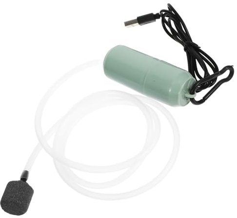 Hohopeti Silent USB Luftpumpe Für Aquarien Tragbare Sauerstoffpumpe Für Fischteiche Leise Energieeffizient Mit Hohem Sauerstoffausstoß Für Kontinuierliche Belüftung Von Fischbehältern