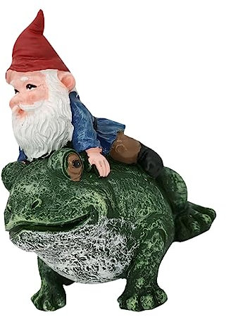 Milisten Gartenzwergornament Aus Kunstharz Einzigartige Zwergenstatue Lustige Dekoration Für Garten Oder Desktop Handgefertigt Mit Exquisiter Verarbeitung