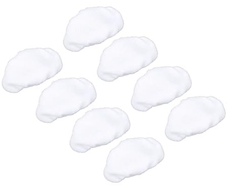 Asixxsix 8 Pacchetti di tamponi universali per pulitori a Vapore Portatili, Panni in Microfibra per la Maggior Parte dei pulitori a Vapore Portatili, riutilizzabili e Lavabili