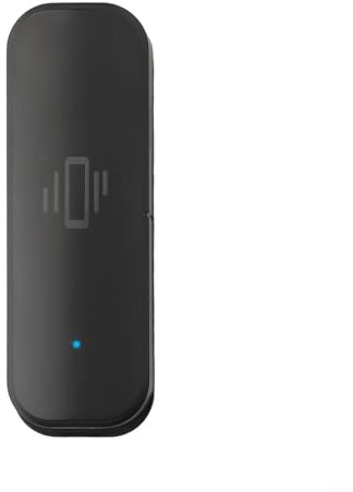 Feeshoppher Sensor de vibración inteligente Wifi Sensor de alarma de puerta funcional para sensor de vibración WiFi para Tuya Smart Home Door Detector de alarma de trabajo con Sm-art Li-fe (para