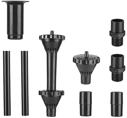 SEWOART Kit De Buses De Fontaine Pour Pompe De Bassin De Jardin 9 Pièces Buse Pour Fontaine À Eau De Bassin Facile À Installer