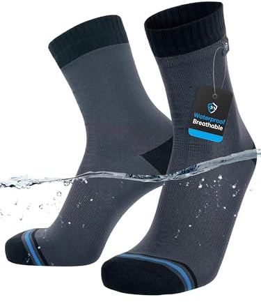 DexShell Waterproof Everyday Socks, Quarter Crew, SDS Grey, Unisex LG