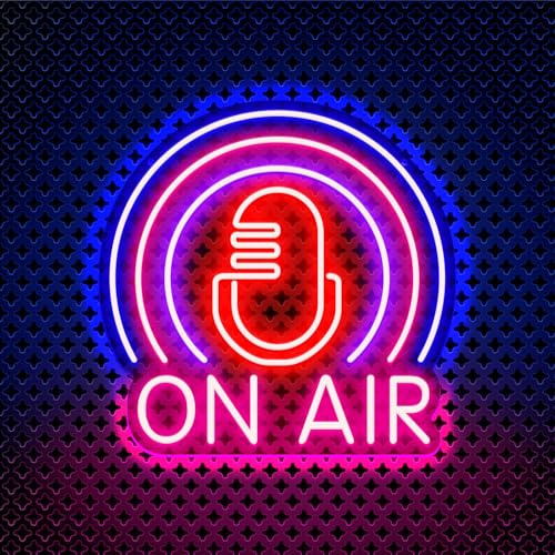 On Air Neon Zeichen LED Buchstaben Wanddekoration USB Stromversorgung Bar Club Tiktok Music Club Live Luft LED Licht Spielraum, Radio Raum (10,63 * 10,63 Zoll)