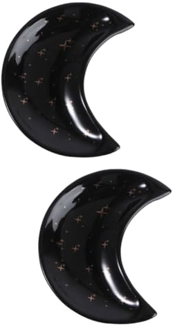 BESPORTBLE 2 Pièces Plateau pour Organisateur de Élégant Noir Design Unique pour Cosmétiques et Accessoires de Rangement