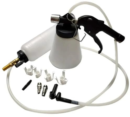 Suoumwa 1L 0,75 L Kit de Pompage Hydraulique de Frein de Voiture avec Tubes de Réservoir de Fluide pour la Variation D' et L'Outil de Réparation de Camions de Purge d'air