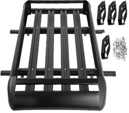 Tetto Supporto Portapacchi Portapacchi Universale Da Tetto, Portata 100 Kg, Per Auto, Bagagli, Tenda, Barre Trasversali, Portasci, Portabici, Rimorchio, Camper, Furgone