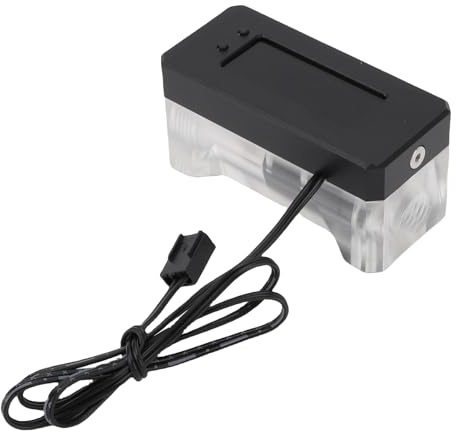 Yechiry Alarma del Medidor de Refrigeración por Agua G1/4, Monitor Digital de RPM de Temperatura del Refrigerante en Tiempo Real con Alarma de Alta Temperatura y Baja RPM para de Refrigeración por