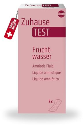 NanoRepro ZuhauseTEST Fruchtwasser – Test auf Fruchtwasserabgang | Fruchtwasserabgang erkennen, Schwangerschaft, 5 Slipeinlagen, einfache Anwendung, ZuhauseTEST, schnelles Ergebnis