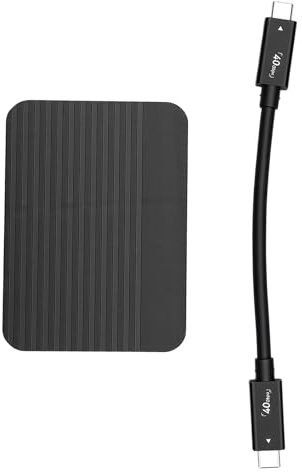 Zunate Adaptador Ethernet de 10 GB, Adaptador de Red USB4 a 10 GbE de Alta Velocidad con Puerto RJ45 10 Gbps 5 Gbps 2,5 Gbps 1 Gbps 100 Mbps para Linux OS X Thunderbolt 3 4