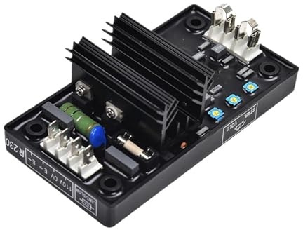 RHCMKQM Regolatore automatico di tensione R230, stabilizzatore automatico di tensione per generatore, 220 V, 380 V CA, alimentazione diesel trifase, interruttore, regolatore regolabile.