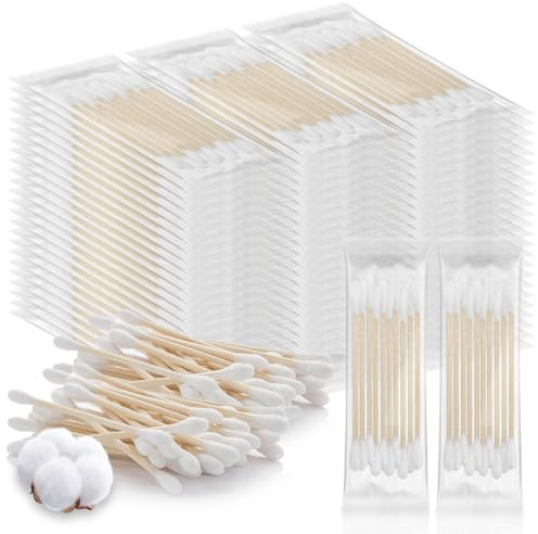 50 Cotton Swabs Travel Size,Individually Wrapped Cotton Swabs Bulk