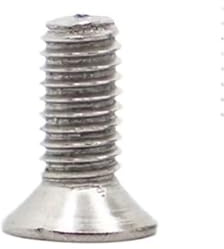 20/50 Uds Mini GB819 304 tornillo de cabeza avellanada plana cruzada acero inoxidable M1 .2 .4 .6 M2 .5 M3 M4 longitud; 3-5MM(5mm,M1.2 50pcs)
