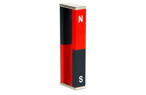 Scribble Direct Alnico Bar Magnets for Physics & Science Experiments – North & South Marked, 75 x 11 x 6 mm, Pack of 2