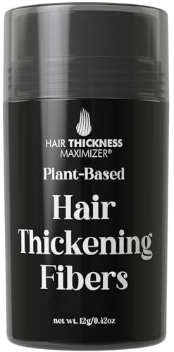 Plant-Based Powder for Thinning Hair - Cover Bald Spots & Thinning Hairline. Instant Hair Filler, Building Fibers for Women & Men. Non-Itchy, Easy Wash Off. (Light Brown)