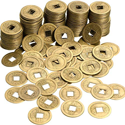 Boao Chinesische Feng Shui Münzen Glück Münzen I-Ching Münzen für Gesundheit und Reichtum (200, 0,8 Zoll)