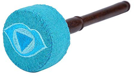 5 Farben handgemachte Klangschale Schlägel Filz Hart Angreifer für tibetischen Buddhismus (Light Blue)