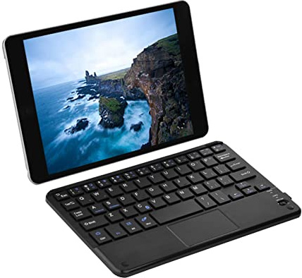 Litet Bluetooth-tangentbord, Ultratunt Mini Trådlöst Bluetooth-tangentbord med pekplatta för Android Tablet PC, enkel lagring och användning på språng