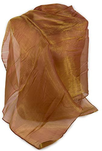 Stola cerimonia organza coprispalle elegante leggero scialle sciarpa foulard da donna x ragazza fular lurex da matrimonio per abito da sera giorno sposa damigelle primavera estate 2026 Bronze