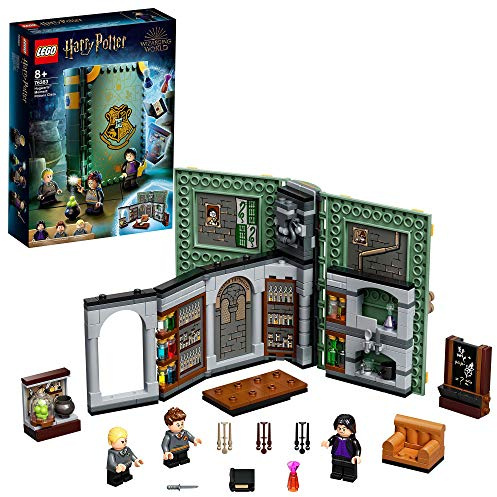 LEGO 76383 Harry Potter Hogwarts Moment: Potions Class, Collectible Book Toy for Kids, Travel Case, Portable Playset Gift Idea