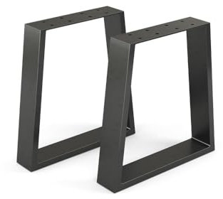 Vicco Tischbeine, Tischfüsse, Schwarz, 40 x 42 cm Trapezförmig