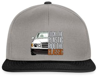 Fuck The Plastic Ride The Classic Youngtimer Auto Fan Snapback Cap