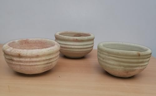 terracotta-toepfe-de Aktion 2.Wahl !!3 er Set kleine rustikale Pflanzschalen je ca. 15cm Außendurchmesser aus Terracotta Blumentopf Pflanzgefäß für Garten Balkon Terrasse Mediterran