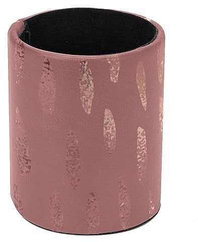 VAPOKF Stifthalter für Schreibtisch, Stifteköcher, Stiftehalter, Make-up-Pinsel, Aufbewahrung, Schreibtischbedarf, Organizer für Zuhause, Büro, Roségold-Folienstruktur