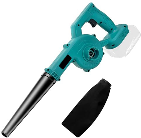 TEETOK Cordless Leaf Blower - Compatible with Makita 18V Battery, Lightweight Powerful Blower Garden, 18V Electric Leaf Blower Dust, Snow Debris,Yard, Work Around The House (Tool only, no battery)