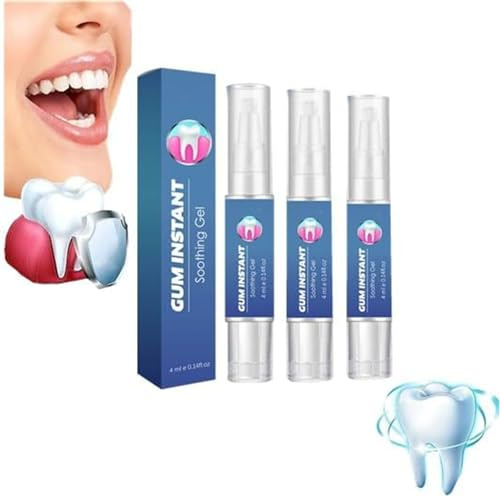 Dentizen Gum Shield Therapy Gel für Schnelle Behandlung, Zahnweißung, Fleckenentfernung und Rückzugsausheilung (3 Stück)