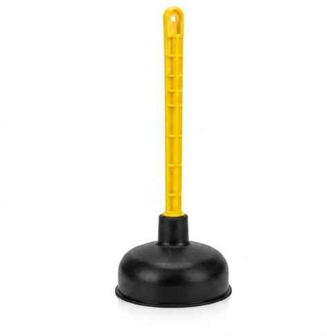 Mario10 11,5 cm Gummi-Abflusssaugglocke – WC-Pömpel, robuster Abflussreiniger für Bad, Dusche und Waschbecken, starkes Saugen