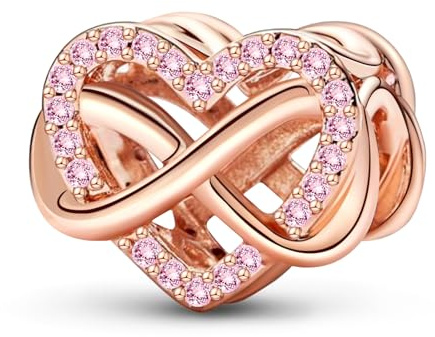Ruaidhra Sterling Silber Charms Anhänger,Kreuz Herz Blumen Kleeblatt Schildkröte Tier Charms für Armband Halskette,Vielfältig Charm Clip Stopper Bead Charms für Damen
