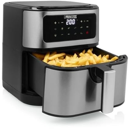 Princess 183043 Freidora de Aire sin Aceite 7L 1800W Acero Inoxidable