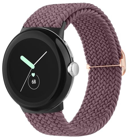 Vancle Elastisches Geflochtenes Ersatzarmband für Google Pixel Watch 1/2/3 41mm - Für Damen und Herren