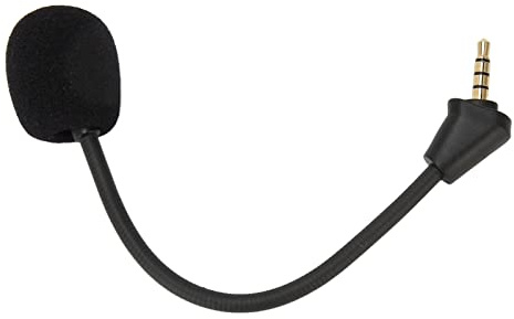 Keenso 3,5 Mm Abnehmbares Mikrofon, Spielmikrofonersatz für Hyper X Cloud II Wireless Cloud Core Cloud Pro Silver CloudX