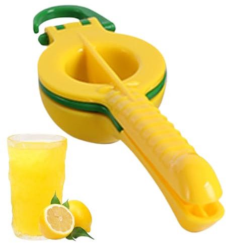Juicer Handheld, manuell citronsqueezer 10,04 x 2,95 x 2,17 tum bärbar citruspress med komfortgrepp för, barnmat, camping, restaurang, fitness, frukost