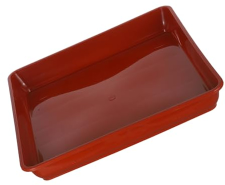 TOYANDONA 2pièces Bac à Fleurs Carré Plastique Bac De Drainage pour Plantes Intérieures Soucoupe De Rétention Eau pour Pots De Fleurs Et Cactus