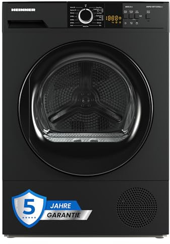 HEINNER HHPD‑V9T1CHA++ – Warmtepompdroger 9 kg, Energieklasse A++, 15 programma’s, LED-display – Stil & energiezuinig – 5 jaar garantie (Anthrazit, 8 KG)
