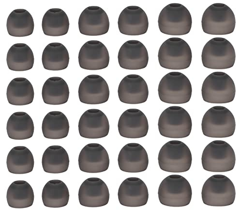 Fdit 36 Pcs Replacement Ear Tips, Soft Silicone Earplugs for Noise Isolation 3 Sizes L M S Compatible with 4.5mm-6.0mm Inner Hole Wireless and Wired Earphones