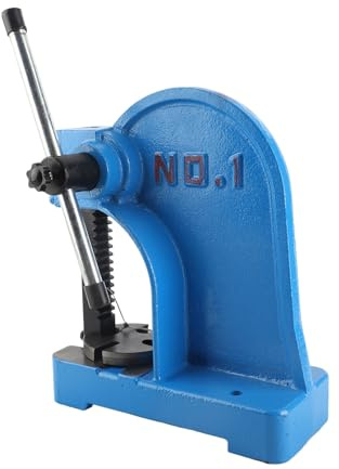 Xixian Pressa Manuale per Albero da Tavolo 1T – Punzonatrice Manuale in Acciaio Al Carbonio per Installazione di Cuscinetti, Rivettatura e Assemblaggio di Tubi in Ottone