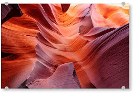 artboxONE Acrylglasbild 120x80 cm Natur Lower Antelope Canyon - Bild Antelope Canyon antelopecanyon