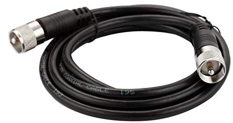 RG8x Coaxial Cable, CB Antenna Cable, Ancable 6ft UHF Male to Male Low Loss CB coax Cables, 50 Ohm for HAM Radio, Antenna Analyzer, Dummy Load, SWR Meter