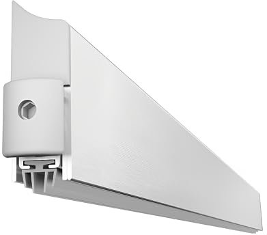 Gedotec absenkbare Bodendichtung - Silber| 1 Stück Türdichtung unten automatisch 13 x 39 mm | APPLIQUE | Länge 830 mm - kürzbar | Absenkdichtung für Türen | Türbodendichtung windschutz kältefeind