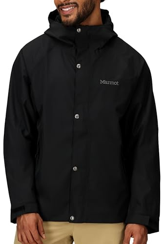Marmot Men's Cascade Waterproof Rain Jacket, Black, X-Large