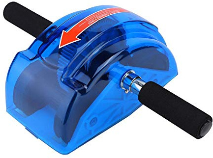 WatSKY Ab Roller Wheel Bauchtrainer mit rutschfesten Griffen, professionelles Bauchtrainingsgerät, Bauchroller für Bauchübungen im Heimstudio (blau)
