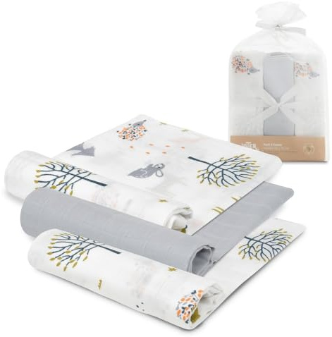 Interbaby Muselina Bambu Bebe 55x75cm | Gasas para Bebes Recien Nacidos, Lactancia, Toalla, Manta | Muselinas Bebe Cómoda, Suave, Transpirable