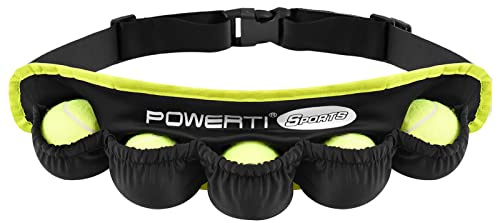 YIWENG Tennisballband für 5 Tennisbälle,Halter,Hüfttasche,Gürteltasche zum Laufen,Radfahren,Spazierengehen,Joggen,Tennisbund