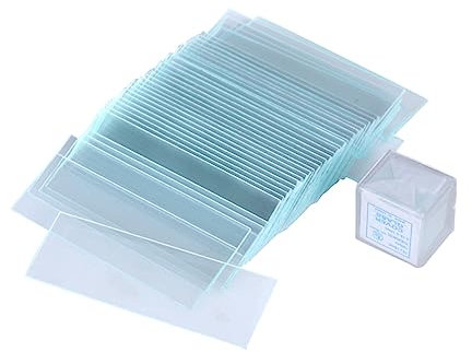 BELLIFFY Mikroskop-abdeckgläser Und Objektträger Leere Objektträger Mit Quadratischen Deckgläsern Zubehör Für Optische Mikroskope
