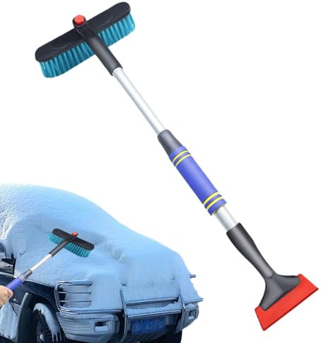Raschietto da neve per auto, pala da neve per auto | Raschietto da ghiaccio per parabrezza rotante 360 per rimozione della neve dall'auto - Raschietto da neve flessibile per auto, raschietto per
