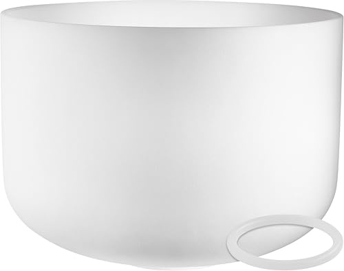 Meinl Sonic Energy Crystal Singing Bowl 16 Note E3, 432 Hz Tuning — High-purity Quartz — for Meditation, Chakra Healing, Sound Therapy, Yoga